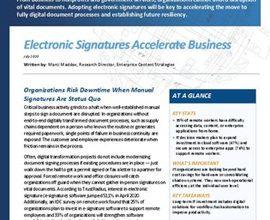 Photo of IDC Analyst Brief: Electronic Signatures Accelerate Business